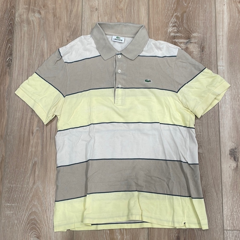 Vintage Lacoste Striped Polo, Men’s S